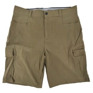 Orvis Men's Khaki Cargo Shorts Size 38‎ Waist Outdoor Adventure Casual